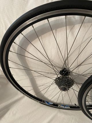 Ruedas de bicicleta rigida flyer sunrace 8v