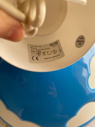 Lámpara infantil Ikea Nube Azul