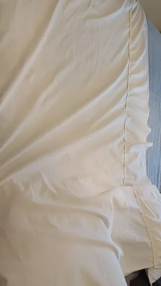 Cubre canapé/Faldón Cama 90x190cm Beige