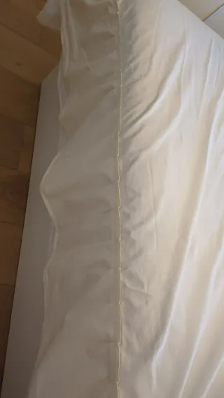 Cubre canapé/Faldón Cama 90x190cm Beige