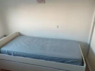 Cama nido Ikea blanca con cajones