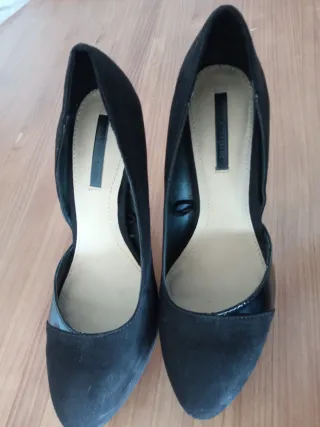Zapatos de tacón Zara negros talla 37