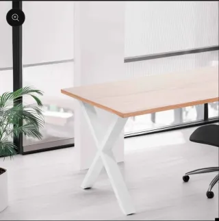 Patas de mesa negras estilo X (2 unidades)