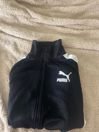 Sudadera Puma Negra y Blanca