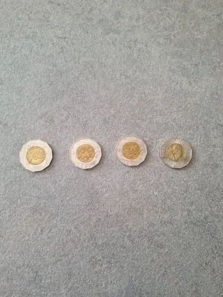 4 Monete 25 Kuna Croate