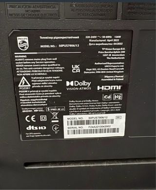 TV Philips 50 pulgadas, Led fundida, tiene sonido