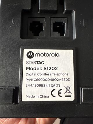 Teléfono Inalámbrico Motorola Negro