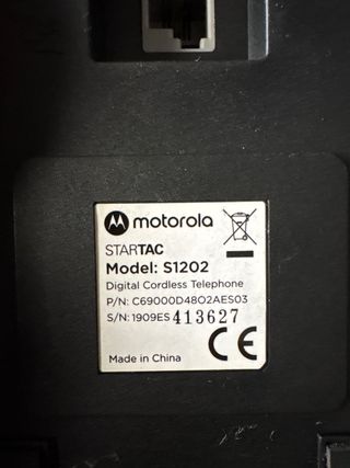 Teléfono Inalámbrico Motorola Negro