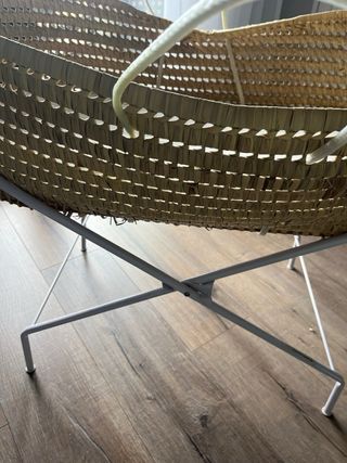 Moisés para bebé de mimbre