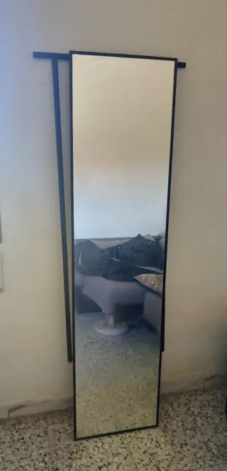 Espejo de pie moderno metal y cristal