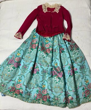 Traje de Fallera Azul Niña (hasta 14 años)