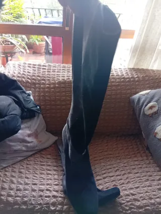 Stivali Albano in camoscio neri e grigi