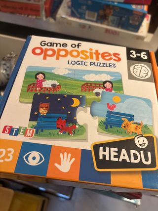 Juego de Puzles Lógicos de Opuestos HEADU 3-6