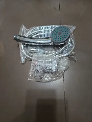 Conjunto ducha cromado soporte y manguera nuevo