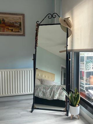 Espejo cuerpo entero hierro forjado