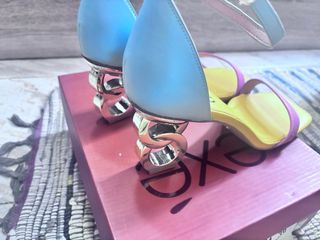 Sandalias Tacon Plataforma Colorido Talla 39