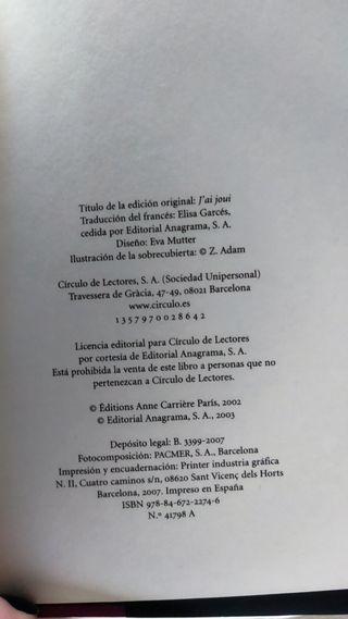 Libro : El goce supremo de Sarah