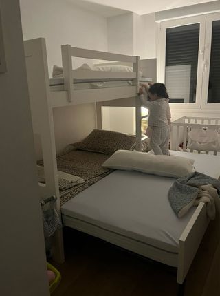 Litera 3 camas con nido elevable