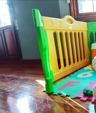 Parque infantil Baby Vivo amarillo y verde