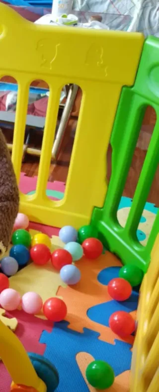 Parque infantil Baby Vivo amarillo y verde