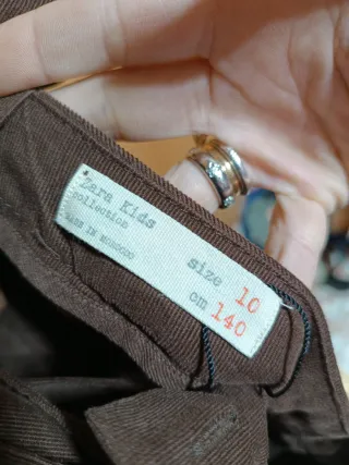 Mono Zara Pana Marrón Talla 10