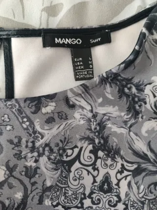 Vestido Mango Talla L Estampado Floral