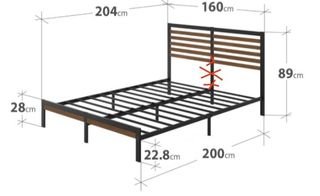 Cama Zinus Kai 160x200cm