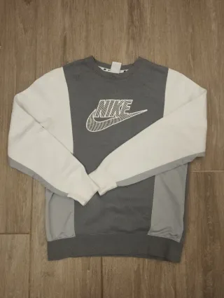 Sudadera Nike Talla S Gris y Blanca