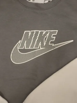 Sudadera Nike Talla S Gris y Blanca