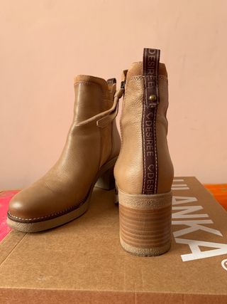 Botines Ulanka Mujer Camel Talla 39