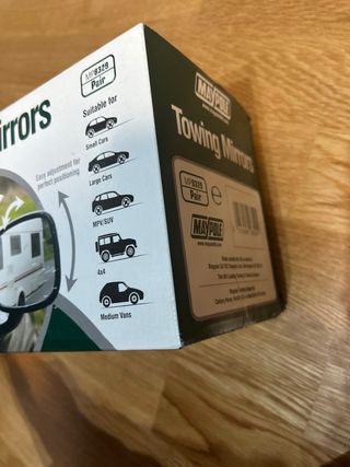 Par de retrovisores Maypole para caravana