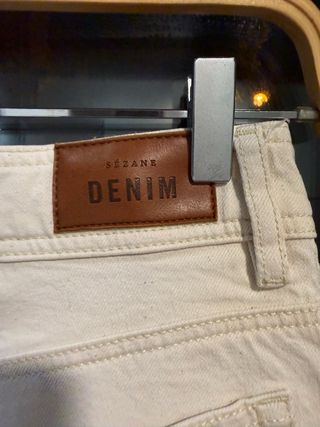 Sézane Le Crop Jeans Beige