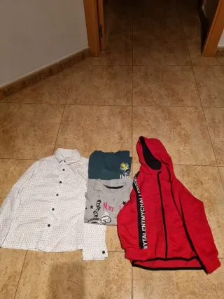 Lote Ropa Niño Camisa, Camisetas y Sudadera