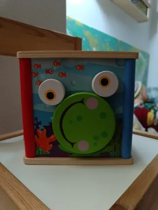 Cubo Actividades Madera Bebé