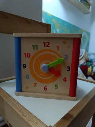 Cubo Actividades Madera Bebé