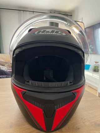 Casco HJC C10 Talla M Negro/Rojo