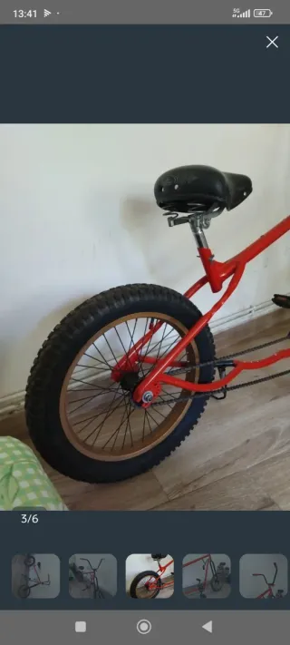 Bicicleta Chopped Roja