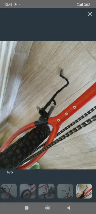 Bicicleta Chopped Roja