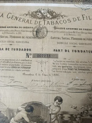 Acción Compañía General de Tabacos de Filipinas