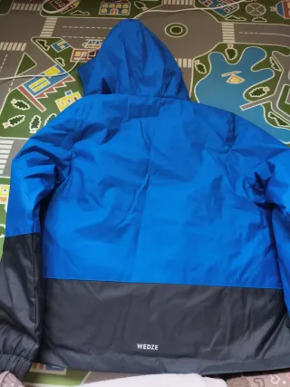 Chaqueta de esquí Wedze azul y negra niño