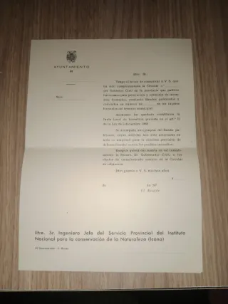 Documento Oficial Ayuntamiento 1970