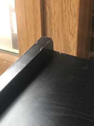 Mobile per attrezzatura musicale vintage in vetro e legno