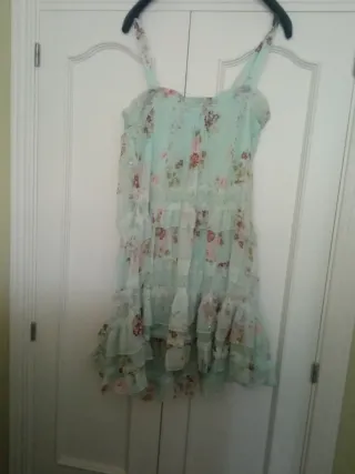 Vestido gasa estampado floral talla 36