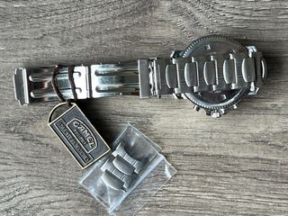 Relógio Camel Trophy Cronógrafo Prata e Preto