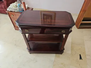 Mueble TV madera con ruedas