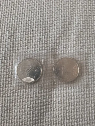 2 Monedas Plata 12 Euros 2007 Juan Carlos I