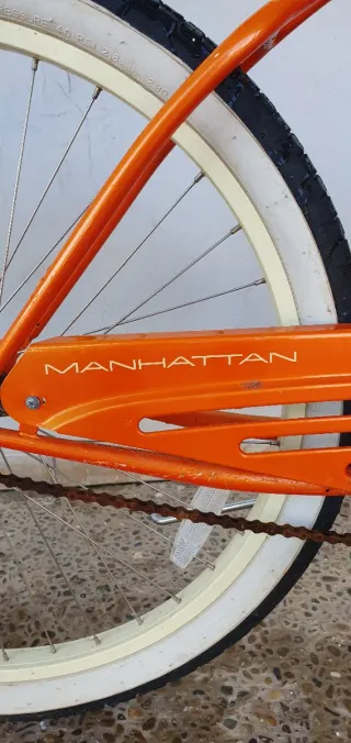 Bicicleta Cruiser Manhattan Aero Naranja
