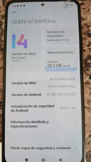 Móvil Xiaomi Negro