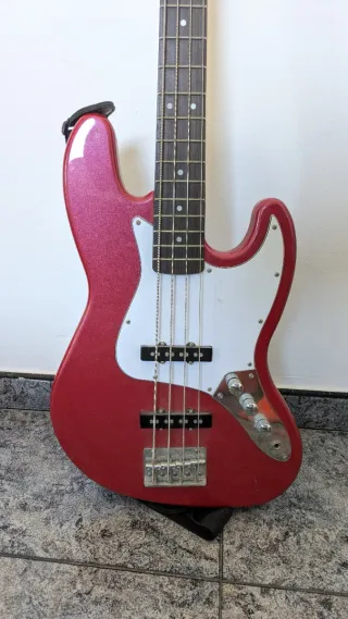 Harley Benton BK Standard Rojo Bajo Eléctrico