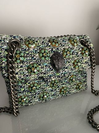 Bolso Kurt Geiger verde y multicolor